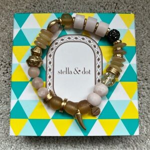 Stella and Dot Anda Intention Stretch Bracelet Courage NIB